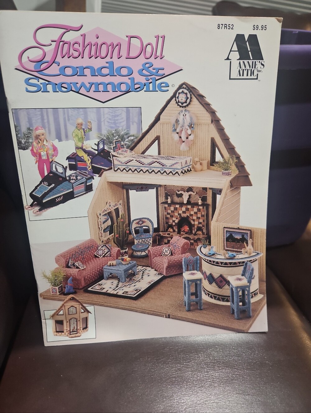 Annie's Attic Fashion Doll Condo & Snowmobile Set - Pink/Blue/Tan